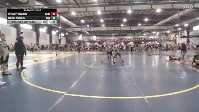 129 lbs Round 1 (12 Team) - Gabe Dickun, Steller Trained Thorn vs Brody Walsh, Mat Assassins White