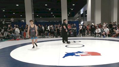 60 kg Champ. Rd Of 128 - Gabriel Maynes, Little Warriors Wrestling Club vs Deklan Barr, Young Guns Wrestling Club