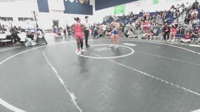 140 lbs Cons. Round 3 - Jazmine Abanobi, Fullerton Red Hawks vs Emma Quepons, Pounders Wrestling Club
