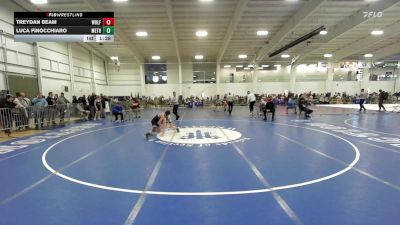 100 lbs Round Of 16 - Treydan Beam, Wolfgang Wrestling Academy vs Luca Finocchiaro, Methuen