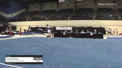 Charlie Miles - Floor, Thorntons Gymnastics Center - 2021 USA Gymnastics Development Program National Championships