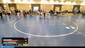 95 lbs Cons. Semi - Jake Barzee, Sanderson Wrestling Academy vs Cash Christensen, Sanderson Wrestling Academy