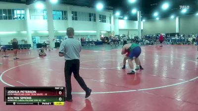 285 lbs Round 5 (6 Team) - Kolten Simons, Nebraska Green Machine (Dev B) vs Joshua Peterson, S.E.O. Wrestling Club- Team White