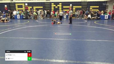 48 lbs Quarterfinal - Jerek Frisk, Franklin Regional vs Gabriel Ali, Westshore