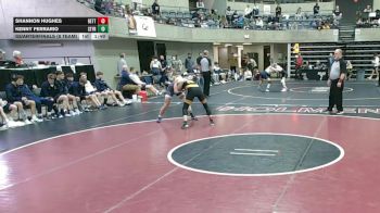 160 lbs Quarterfinals (8 Team) - Kenny Ferrario, Saint Francis, MN vs Shannon Hughes, Bettendorf, IA