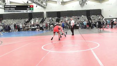 134-H lbs Quarterfinal - Shane Cowan, Barn Brothers vs Casey Testa, Savage Wrestling Academy