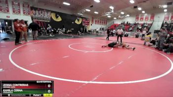 110 lbs Quarterfinal - Ayana Contreras, Orange Vista vs Kamila Cerna, Stockdale