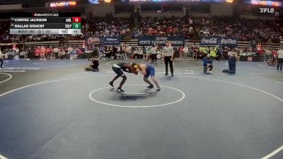 D 1 157 lbs Cons. Round 1 - Cortez Jackson, Airline vs Dallas Doucet, Sulphur