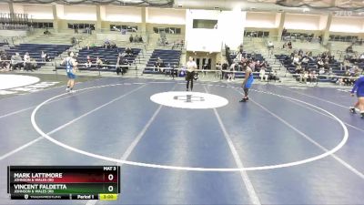 157 lbs Cons. Round 2 - Vincent Faldetta, Johnson & Wales (RI) vs Mark Lattimore, Johnson & Wales (RI)