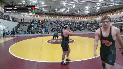 285 lbs Quarterfinal - Jakob Lloyd, Green River vs Tommy Love, Star Valley