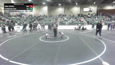 50 lbs Round Of 16 - Odin Crews, Buckaroo WC vs Christian Cho, So Cal Hammers