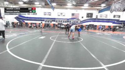 285 lbs Quarterfinal - Nathan Garcia, Chino vs George Llamas, Montclair