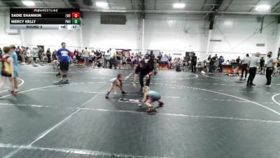 40/43 Round 3 - Mercy Kelly, Patriots Wrestling Club-Dothan vs Sadie Shannon, Longwood Wrestling Club