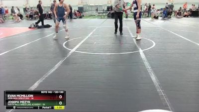 120-130 lbs Round 5 - Joseph Mezyk, South Hills Wrestling Academy vs Evan McMillion, Weir High Wrestling