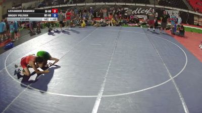 112 lbs Lexander Ramirez, Idaho 14U Boys vs Brody Peltier, Montana 14U Boys
