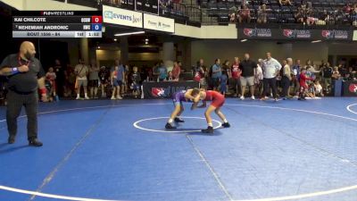 84 lbs Quarters - Kai Chilcote, Ohio Crazy Goats Wrestling vs Nehemiah Andronic, Rochelle Wrestling Club