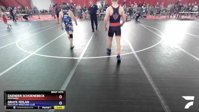 165 lbs 3rd Place Match - Zaender Schoenebeck, Wisconsin vs Drayk Nolan, Mollitium Wrestling Club