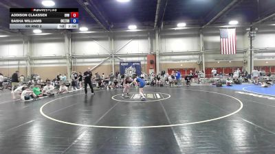 54 kg Rr Rnd 3 - Addison Claassen, Silent Victory - GHSE vs Sasha Williams, Oklahoma LTD - GHSE