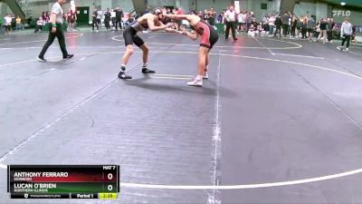 141 lbs Cons. Semi - Lucan O`Brien, Northern Illinois vs Anthony Ferraro, Edinboro