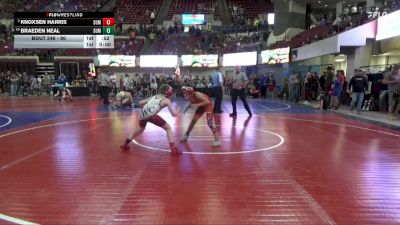 90 lbs Cons. Round 1 - Knoxsen Harris, Glasgow Wrestling Club vs Braeden Neal, Billings Wrestling Club