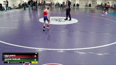 45 lbs Placement (4 Team) - Zaydon Mueller, LSH vs Cole Kontz, Canby