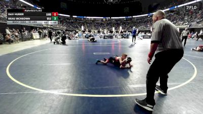 60 lbs Round Of 16 - Dax Huber, Cambria Heights vs Beau Mckeown, Wilkes Barre
