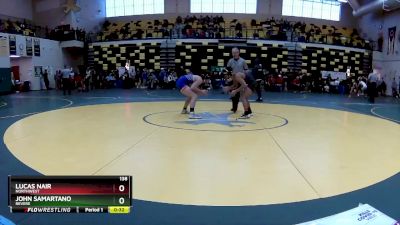 138 lbs Cons. Round 4 - John Samartano, REVERE vs Lucas Nair, NORTHWEST