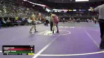 Cons. Round 2 - Mason Topp, Winside vs Jaycob Young, Maxwell