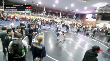 120 lbs Cons. Round 4 - Andrew Agidius, Mead vs Nash Larsen, Coeur D`Alene High School