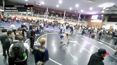 120 lbs Cons. Round 4 - Andrew Agidius, Mead vs Nash Larsen, Coeur D`Alene High School
