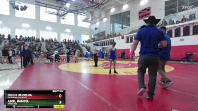 106 lbs Champ. Round 1 - Diego Herrera, Mater Dei Catholic vs Abiel Rangel, Eastlake