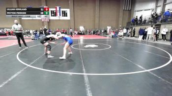 125B 1st Place Match - Lillian Kirkland, Glenpool vs Peyton Perkins, Smithville