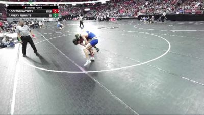 D1-132 lbs Cons. Round 2 - Colton Katzfey, Mukwonago vs Avery Femrite, Beaver Dam