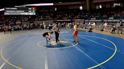 G 138 lbs Quarterfinal - Savannah Camarata, Albany Girls vs Kye Carrell, Tara Girls