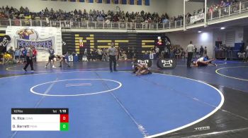 107 lbs R-32 - Nolan Rice, Connellsville vs Dylan Barrett, Penn Trafford