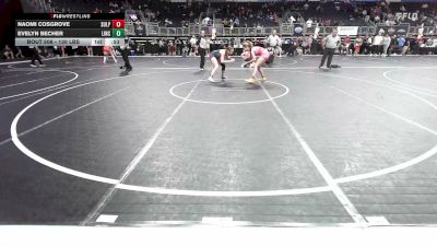 130 lbs 3rd Place - Naomi Cosgrove, Sulphur Jr Storms vs Evelyn Becher, Lincoln High