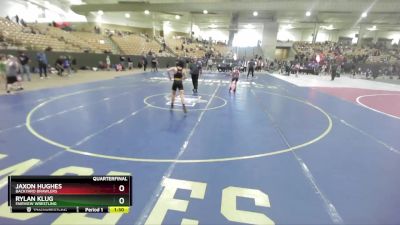 85 lbs Quarterfinal - Rylan Klug, Fairview Wrestling vs Jaxon Hughes, Backyard Brawlers