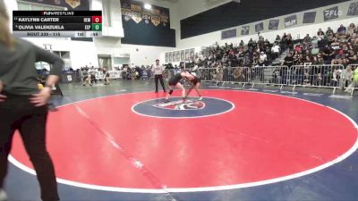 115 lbs Cons. Round 2 - Kaylynn Carter, Hemet vs Olivia Valenzuela, Esperanza