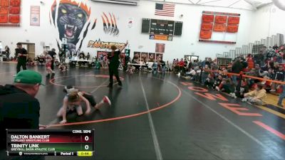 56 lbs Cons. Semi - Dalton Bankert, Worland Wrestling Club vs Trinity Link, Greybull Basin Athletic Club