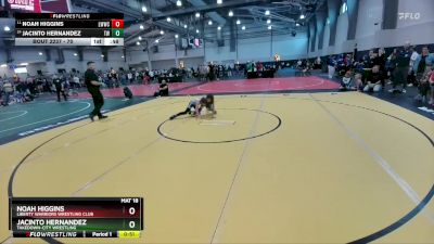 70 lbs Cons. Semi - Noah Higgins, Liberty Warriors Wrestling Club vs Jacinto Hernandez, Takedown-City Wrestling