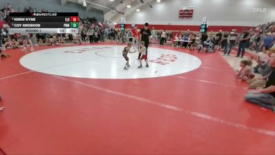 27-34 lbs Round 1 - Krew Kyne, Eaton Lil Reds vs Coy Kroskob, PVBC Warrior Wrestling