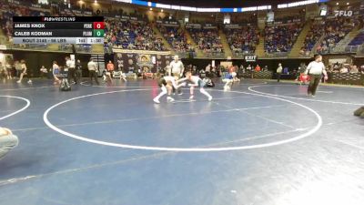 96 lbs Round Of 32 - James Knox, Perkiomen Valley vs Caleb Kodman, Plum