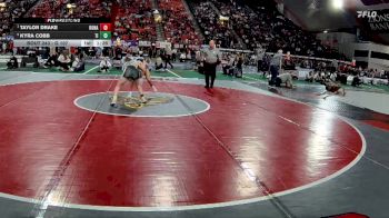 G 107 lbs Semifinal - Taylor Drake, Kuna vs Kyra Cobb, Timberline