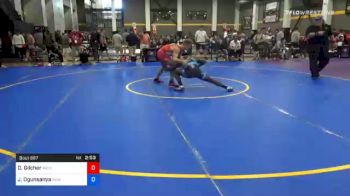 74 kg Prelims - Derek Gilcher, Michigan vs Joshua Ogunsanya, New York City RTC