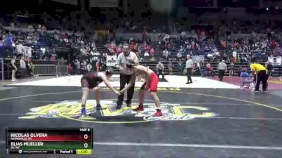 154 lbs Cons. Round 2 - Nicolas Olvera, Naperville WC vs Elias Mueller, DC WC