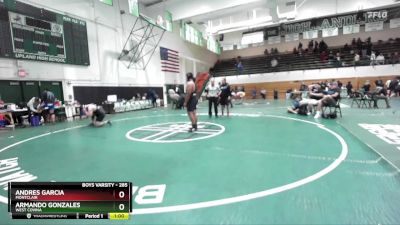 285 lbs Cons. Round 4 - Armando Gonzales, West Covina vs Andres Garcia, Montclair