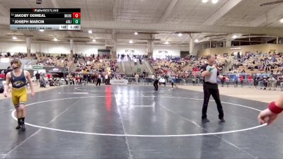 AA 106 lbs Cons. Semi - Joseph Marcin, Arlington High School vs Jakoby Odineal, Warren Co. High School