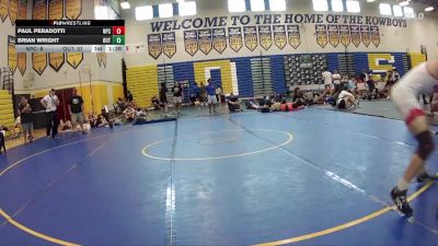 175 lbs Round 2 (8 Team) - Brian Wright, The Outsiders vs Paul Peradotti, Naperville Central