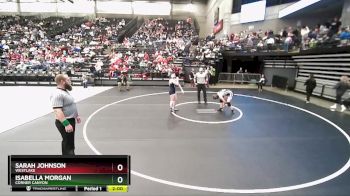 6A 155 lbs Quarterfinal - Isabella Morgan, Corner Canyon vs Sarah Johnson, Westlake