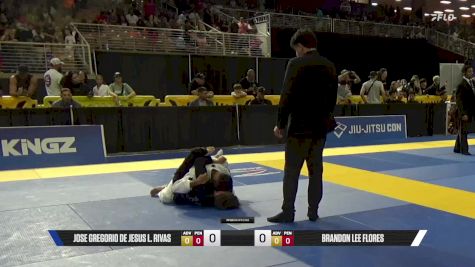 Brandon Lee Flores vs Jose Gregorio De Jesus L. Rivas 2025 Pan Kids Jiu-Jitsu IBJJF Championship